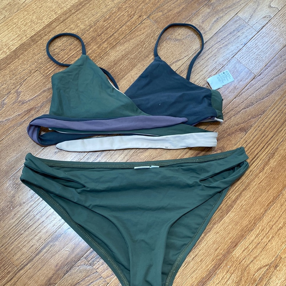 L*space bikini olive green